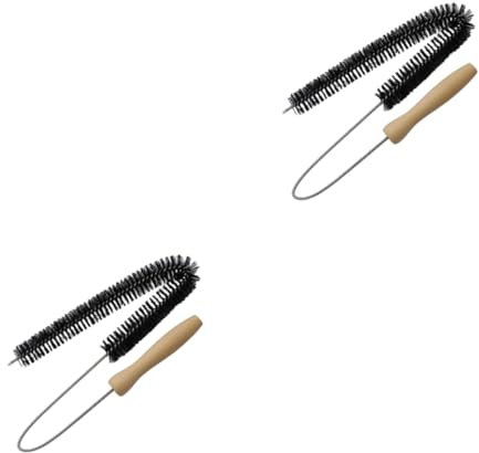 ABOOFAN 2pcs Dryer Vent Trap Cleaning Brush Wire Brush for Refrigerator Washing Machine Lint Remover Grease Remover Tool