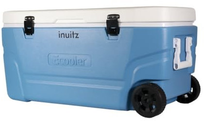 Inuitz Frigorifero con Ruote 100 litri Eventi - Frigorifero portatile, Frigorifero Campeggio, Frigorifero Spiaggia con Ruote, Frigorifero portatile Grande