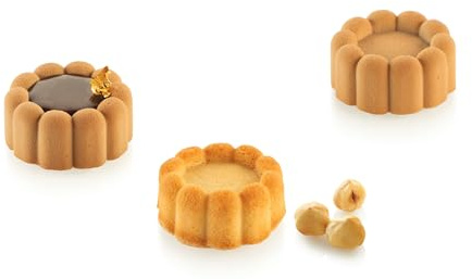 silikomart Silikonformen für Kuchen – Charlotte XS 16 – ⌀38 H 18 MM - Professionelle Weihnachten und Konditorei Zubehör - Backformen Einportion für Kuchen Ofen