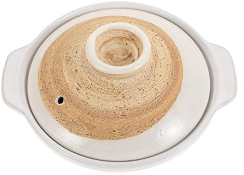 PHENOFICE Pentola in Ceramica Per Riso e Spezzatino Alta Resistenza Al Calore Con Doppie Orecchie Antiscottatura Casseruola Casa Per Pollo Brasato e Zuppe