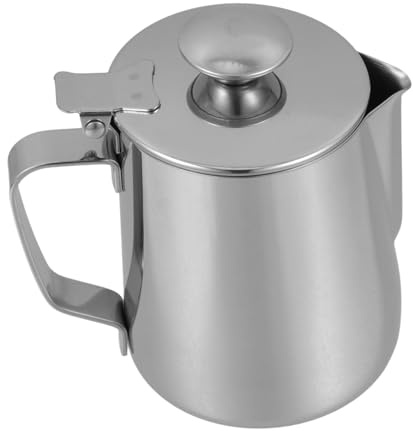 Alipis Tazza Da Latte Da 350 Ml in Acciaio Inossidabile Con Coperchio Per Bollitore Moderno