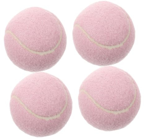 BESPORTBLE 4stücke Teilige Tennisbälle Aus Gummi Für Training Und Spiel Leicht Und Sichtbar Für Anfänger Spieler Dem Platz