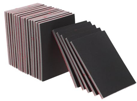 NIYANGLE 5 Set Carta Abrasiva Per Auto Carta Vetrata Per Auto Blocchi Di Levigatura Carta Vetrata Fine Tamponi Di Levigatura Spugna Abrasiva Spugne Abrasive Corindone 20 Pezzi * 5