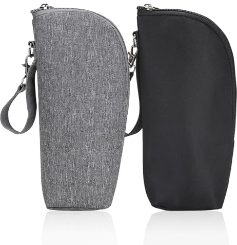 MADGININE Insulated Bottle Bag, Portable 2pcs Warmer Bottle Bags Suitable for Traveling