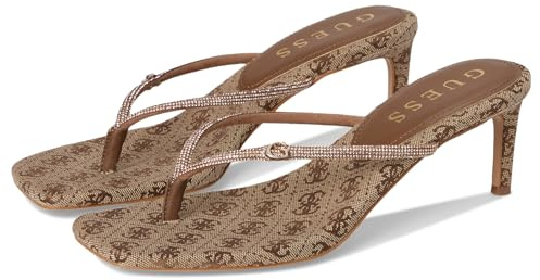 GUESS Women's Mayan Heeled Sandal, Gold 710, 7 UK