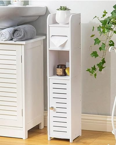 Meuble de rangement de salle de bain avec nizers de cuisine et porte-papier toilette compact sous évier pour petits espaces (80 cm)