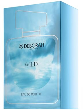 Deborah Milano - Wild Eau de Toilette, Profumo Donna, Fragranza Sensuale e Fiorita con Note di Pepe Nero, Bacche, Agrumi e Cocco, 100 ml