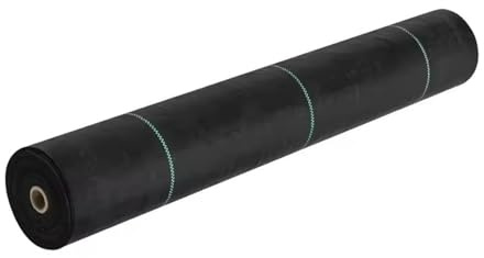 DIWAL Geotextil Malla Antihierbas Tela Antimaleza UV Resistente Cubresuelo Anti Maleza Membrana para Control de Hierbas en Jardín, Caminos, Entradas, Terraza(1m x 200m)