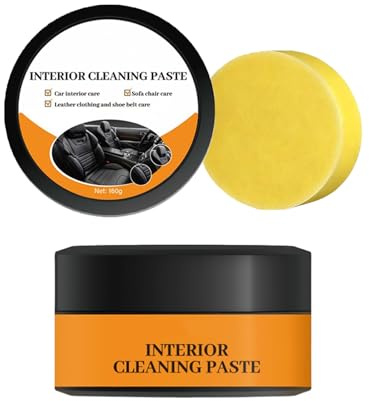 Auto Innenraum Reinigungscreme, 160 g Multifunktionale Pflegepaste für Sitze, Auto Zubehör Innenraum, Reinigt, pflegt & schützt Lederoberflächen, Für Mittelkonsole, Türrahmen, Lüftung & Möbel (1PC)