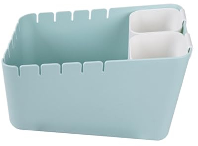 Hemobllo Cestino da Tavolo per Rifiuti Separazione Umido-Secco Piccolo Bidone in PP Leggero e Portatile Cestino da Scrivania Multifunzione per Cucina Ufficio e Auto Design Staccabile
