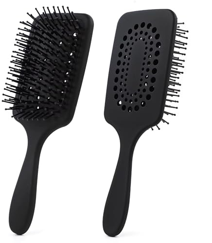 Paddle Hair Brush Women Hair Brush Professional Hairbrush Detangle Brush Styling & Straightening Blow-Drying Brush Easy Grip Handle Hair Comb For Wet Dry Long Thick Thin Curly Hair Salon Supplies(1Pc)