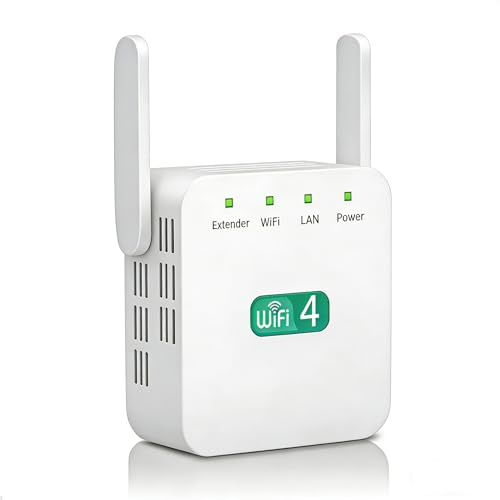 2026 WiFi Extender, WiFi Booster, WiFi Repeater, Covers Up to 9500 Sq.ft and 55 Devices, Internet Booster - with Ethernet Port, Quick Setup, Home Wireless Signal Booster（White）