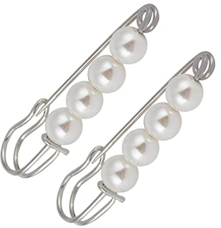 MagiDeal 2 STK Sicherheitsbrosche für Hochzeit Brautkleid, Abendkleid Schmuck Zubehör