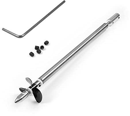 Fielect Drive Shaft w Propeller and Universal Joint for RC Boat, L200mm Shaft, L150mm Sleeve, D36mm Propeller, Fit for 2mm Motor Shaft