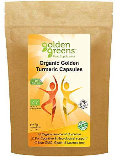 Golden Greens Organic Golden Turmeric Capsules 60 x 400mg