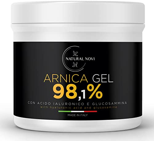 árnica gel 98,1% 550ml | con Ácido Hialurónico | Glucosamina, Vitamina E | Gaultería | gel de árnica forte natural con menta y lavanda
