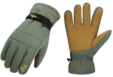 Vgo... Thermal Waterproof Gloves, Winter Gloves for Sking Snowboard Freezer Walking in Cold Weather Windproof Coldproof for Men