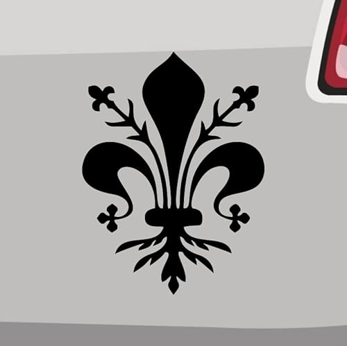 Florentiner Lilie Aufkleber -6 Größen 21 Farben- Heraldik Wappen Florenz Italien