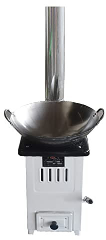 YYUINU Poêle à Charbon Multifonctionnel en Fonte, poêle à Bois à économie d'énergie, Four spécial pour Charbon de Bois en nid d'abeille, Cuisson, Eau bouillante, Chauffage,B