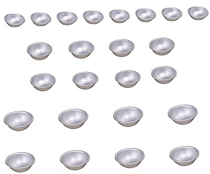SEWACC 24stücke Halbkugel Badebomben Form Aus Aluminium Vielseitige Gießformen Für Diy Badeperlen Und Sprudelnde Badezusätze Drei Für Kreative Wellness Und Backrezepte Zu Hause