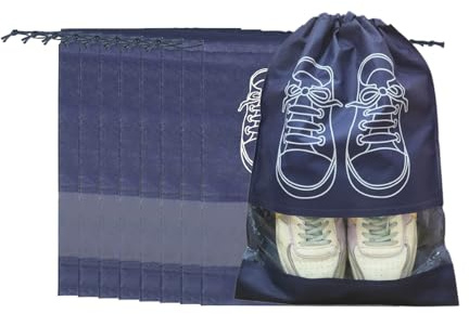 Schuhbeutel Reise,8 Stuck Atmungsaktiver Kordelzug Wasserfeste Schuhtasche,Kleine Schuhtasche Klassenfahrt Must Haves,Travel Aufbewahrungsbeutel Organizer für Reisen Zuhause fur Frauen und Kinder