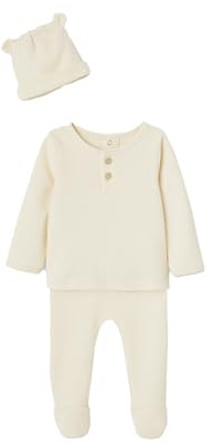 Vertbaudet 3-teiliges Baby-Set für Neugeborene wollweiß 56