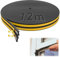 SWTYExt Joint de fenêtre profilé en E - 12 m - Isolation acoustique - Joint d'étanchéité anti-collision - Ruban d'étanchéité autocollant en caoutchouc noir - Pour portes, fenêtres en bois - Trous et