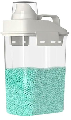 Dispenser per detersivo, contenitore per per bucato, contenitore trasparente per detersivo, dispenser impermeabile per perline aromatiche, organizzazione lavanderia