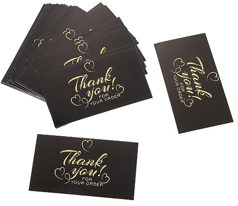 COOPHYA 50stücke Dankeskarten Kleine Blumen-dankeskarten Aus Beschichtetem Papier Filigrane Dankeskarten Für Lieferungen