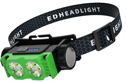 Lampada da testa a fascio largo Campeggio Sensori di Pesca Faro Induzione Testa Lampada per Avventure All'aperto Lavoro MultiModel LED Fari