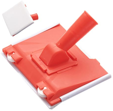Pinceau de peinture pour garniture - 12 x 9,3 cm - Tampons d'angle muraux coudés - Applicateur de peinture de construction avec prise en main confortable - Finition lisse pour portes, winndows