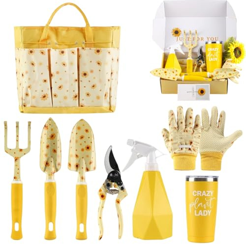 Attrezzi da Giardinaggio - Cesoie da Potatura, Rastrello e Pala Ergonomici - Kit con Rastrello Pala e Cesoie da Potatura | per Giardinieri, Mamme, Nonne, Paesaggistica Esterna, Fiori e