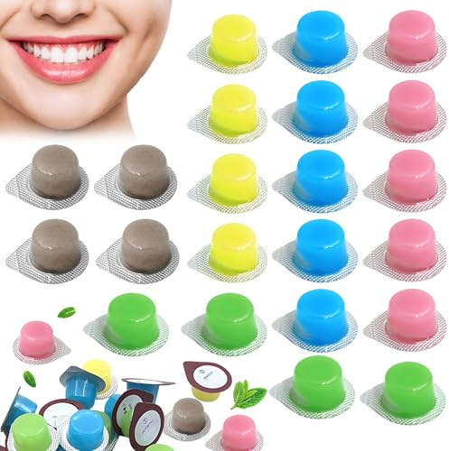 22 Pcs 2.5g Pâte À Polir Dents 4 Gros Grain 13 Grainmoyen 5 Grain Fin Élimine Taches Blanchit Dent Doux Rafraîchissant Élimine Efficacement Le Tartre