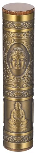 Tube à Cigarette en Alliage de Zinc, Boîte Compacte et Anti-écrasement | Boîte à Cigarettes Décorative au Finition Or, Organiseur Pratique, Petit Tube Métallique pour Voyage