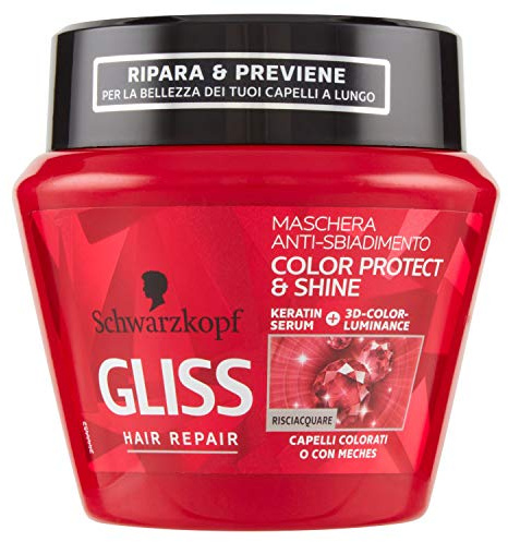 Schwarzkopf, Gliss Maschera Color Protect & Shine, per capelli colorati o con meches, 300ml