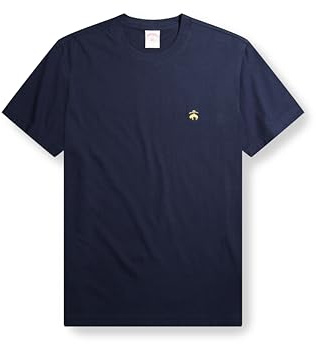 Brooks Brothers Men's Supima Cotton Short Sleeve Crewneck Logo T-Shirt, Navy