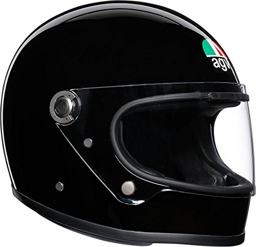 AGV X3000 ECE 22-05 Solid Motorrad Integralhelm ECE 22-05 Legends, Vintage Retro, Schwarz, S