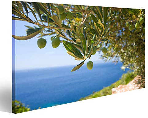islandburner, Bild auf Leinwand EIN Olivenbaum auf dem Meeresgrund Wandbild Leinwandbild Kunstdruck Poster 100x57cm