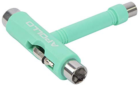 Apollo T-Tool Schraubenschlüssel für Skateboard Scooter Longboard, All-In-One Multifunktions Sechskantschlüssel