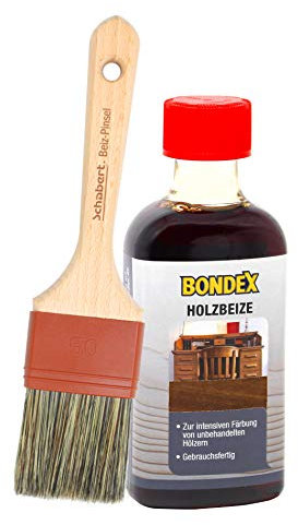 Bondex Holzbeize inkl. Beizpinsel 250ml (orangebraun)
