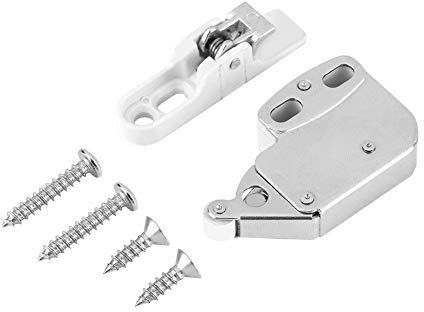 NIMOA Mini Chiusura a Pressione, Serratura Molla per Armadio, Scrocco Cattura Tocco Scatto, Premere for Aprire Rimbalzo Lock Cabinet Armadio Porte