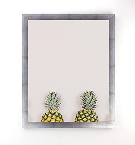 Bonito Slimline Profil Bilderrahmen Posterrahmen 60x80 cm Silber Patiniert Dekor 80x60 cm Puzzlerahmen Diamond Painting mit Antireflex Kunstglas