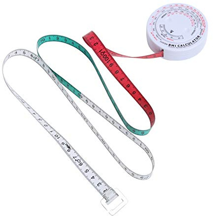 150cm Body Measure Tape, BMI Body Mass Index Tape Measure Body Fat Caliper Weight Loss Calculator Fitness Measuring Sewing Tape