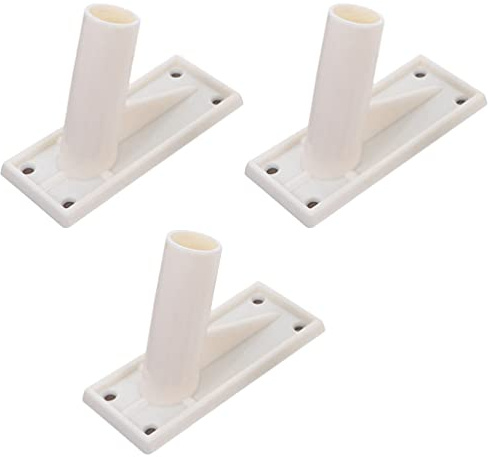Cabilock 3 Stücke Fahnenmast Halterung Wandhalterung Selbstklebend Flaggenmast Flaggenstange Halter Outdoor Fahnenhalter Windsock Base