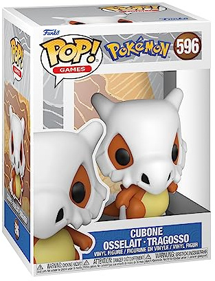 Funko Pop! Games: Pokemon - Cubone - Tragosso - Vinyl-Sammelfigur - Geschenkidee - Offizielle Handelswaren - Spielzeug Für Kinder und Erwachsene - Video Games Fans - Modellfigur Für Sammler