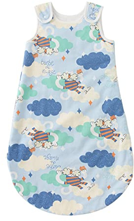 LULUMONKEY Schlafsack Baby Ganzjährig 6-18 Monate, 1.5 Tog ärmelloser Schlafsack Neugeborene, Baumwolle Baby Schlafsack Komfort für Jungen und Mädchen