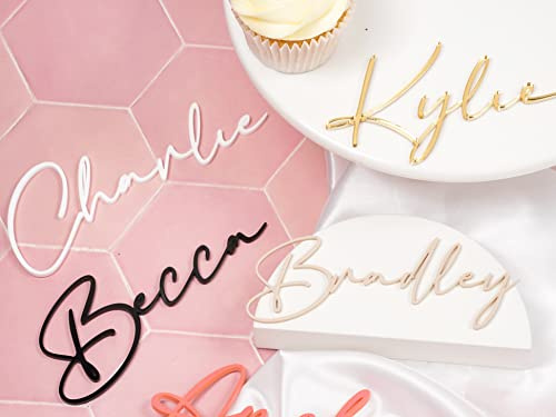Acrylic Cake Topper Name Cake Topper Name Cake Charm Personalised Silver Gold Custom Cake Decorations