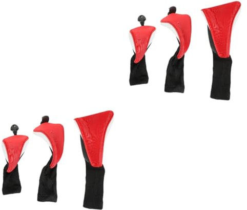 Kisangel 6stücke Teiliges Golf Schlägerkopfhüllen Elastische Schutzhaube Für Golfschläger Strapazierfähige Putter-Abdeckung Für Golf-enthusiasten Und