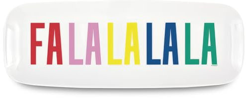 Unique Bandeja de plástico Vibrante para Servir (1 Unidad), 36.8 cm x 50.2 cm, Multicolor