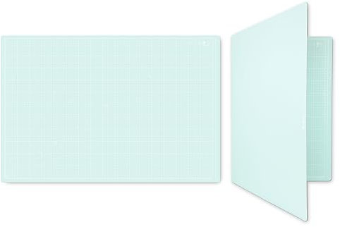 iMAT Klapp-Schneidematte_Note A1 (Cm Version), 60 x 90 cm, faltbar, ideal zum Basteln, Papierschneiden, große Leder- und Stoffprojekte, Skizzieren, Zeichnen (Hellgrün)